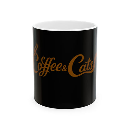 Coffee Mug - "Coffee and Cats" (11oz)